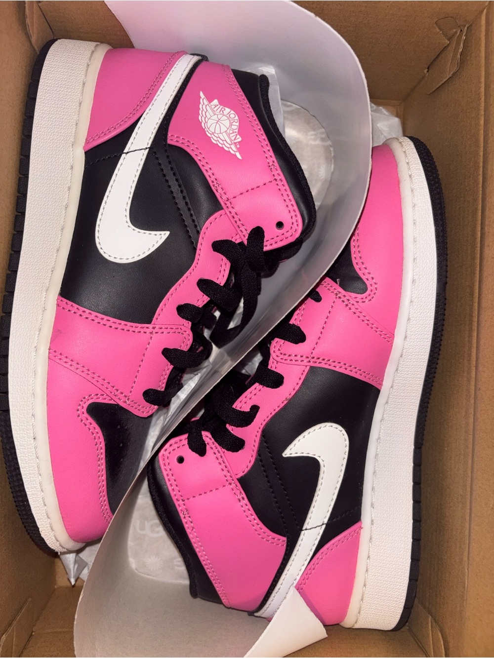 Jordan Women’s Sneakers in Pink/Black/White